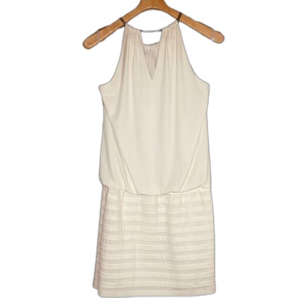 White House Black Market | Halter Chain Blouson Drop Waist Dress Size S | NWT - Picture 3 of 12